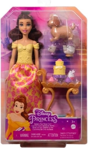 Disney Princess Bella teekäruga – nuku mängukomplekt