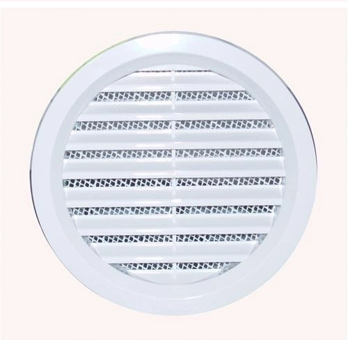 Ventilatsioonirest putukavõrguga, läbimõõt 100 mm, valge