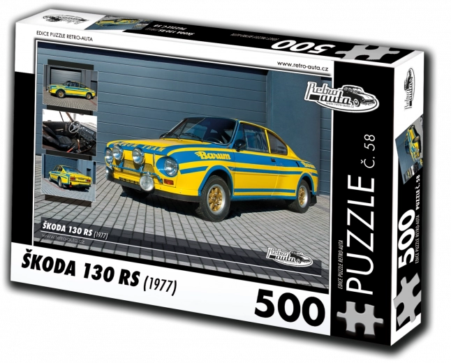 Retroautod puzzle Škoda 130 RS – 500 tükki