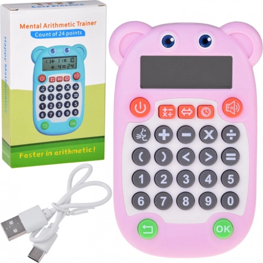 Interactive kids’ calculator – logical math game for quick calculations