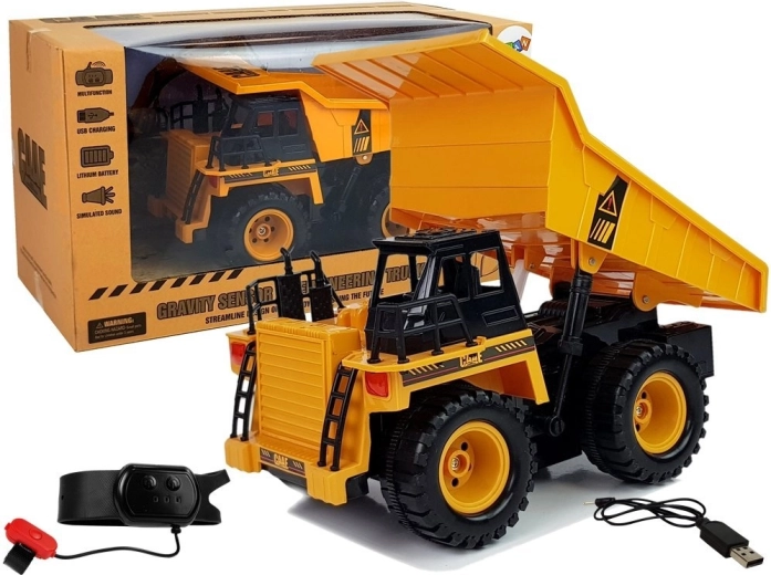 1:22 Remote Control Dump Truck with Gesture Control