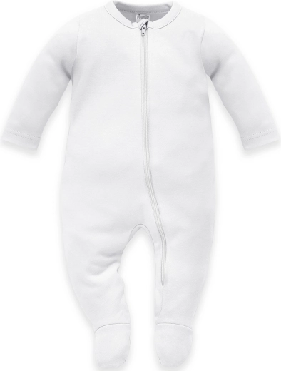 Pinokio zip-up baby romper Lovely Day white