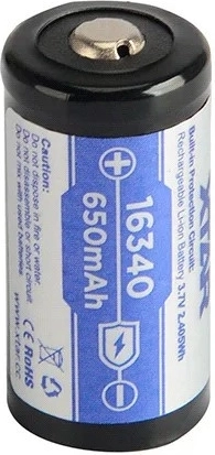 16340 / R-CR123 format and 650 mAh capacity