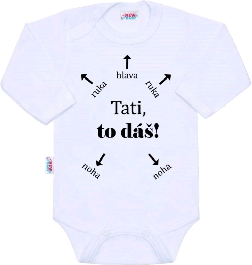 Long-sleeve baby bodysuit New Baby Daddy, you’ve got this!