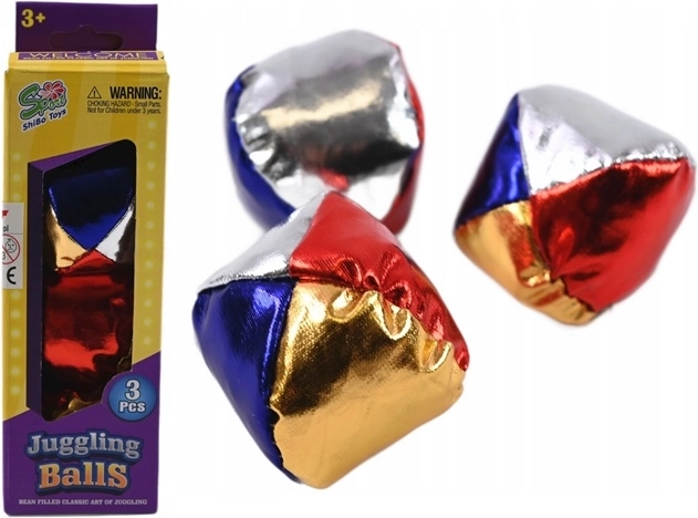 Värvilised žongleerimispallid – komplekt 3 tk