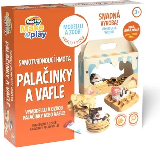 Modelo air-dry modeling clay – pancakes and waffles creative set
