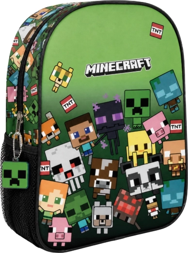 Minecraft kids backpack, green, 30 cm