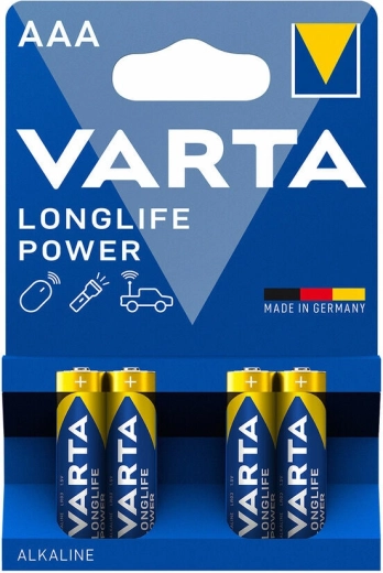 Varta Longlife Power aluselised AAA patareid, 4 tk