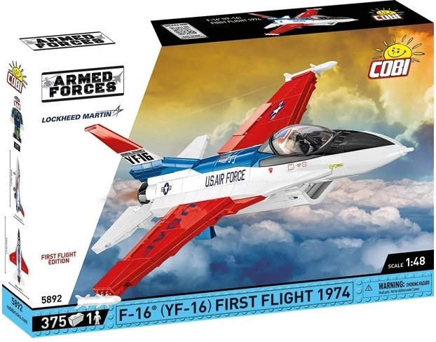 YF‑16 First Flight 1974 Aircraft Building Set – 375 pieces