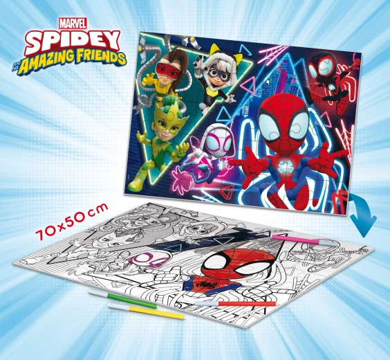 Spider-man Spidey Maxi põrandapusle 70x50 cm