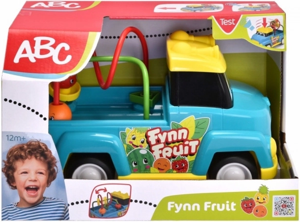 Pull-along car with fruit maze ABC 25 cm