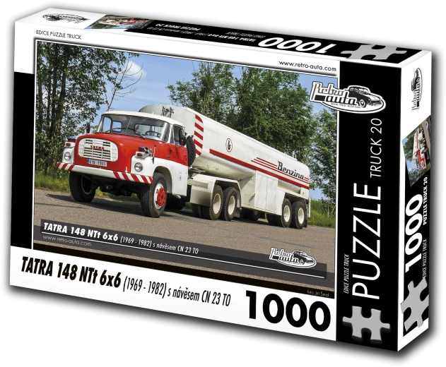 Retro-autod pusle veoauto Tatra 148 NTT 6x6 haagisega – 1000 tükki