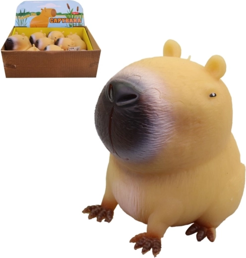 Capybara toy 8 cm rubber