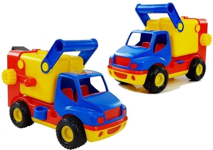 POLESIE plastist prügiauto kummiratastega