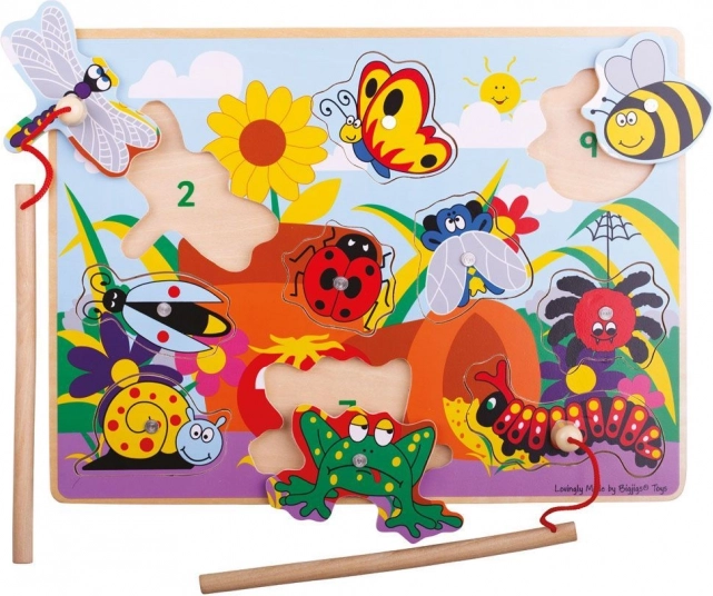 Bigjigs Toys puidust putukapüüdmise mäng