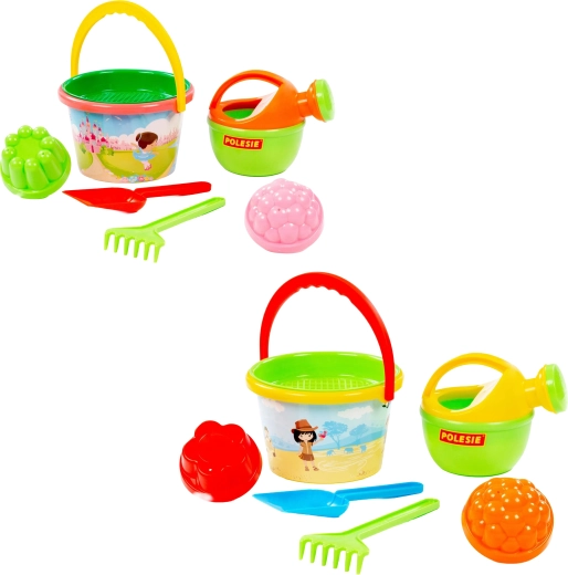 Children’s sand set with bucket and watering can – 7 pieces