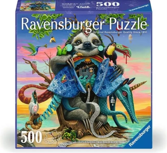 Ravensburgeri ruudukujuline pusle Afterglow 500 tükiga