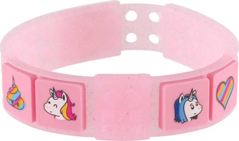 Pixie Crew Adjustable Pink Bracelet with Unicorns