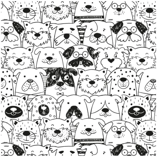 Art tablecloth 65 × 50 cm with Pets motif