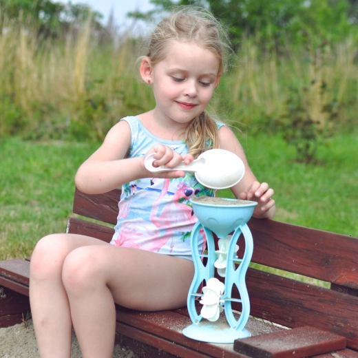 Sand and water mill for smart fun