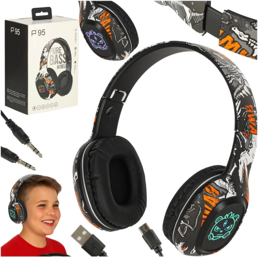 Wireless Gaming Headphones Bluetooth Black