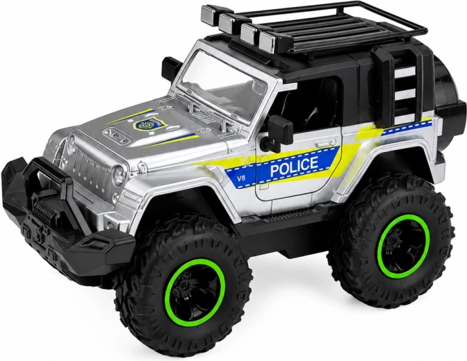 Off-road police SUV for action play