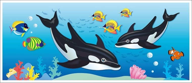 Decorative Wall Sticker – Whale