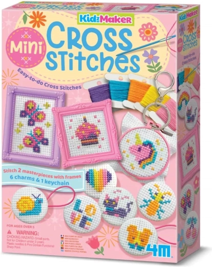4M mini ristpistetikandi komplekt