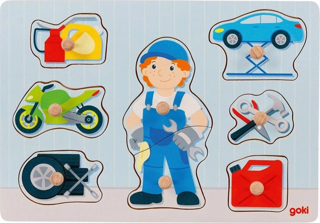 Goki puidust sisestuspusle automehaanik