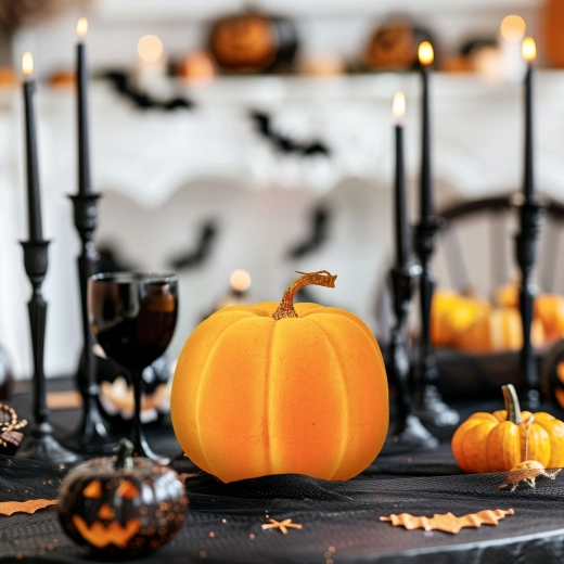 Halloweeni dekoratsioon oranž kõrvits 16,5 cm