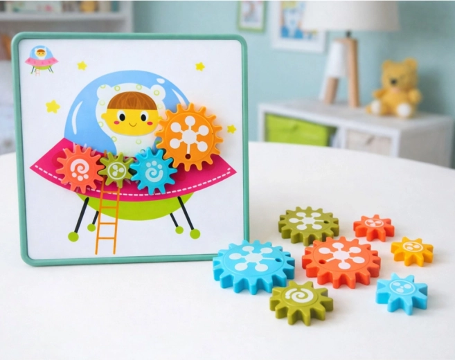 Turn and discover the principle of gear trains