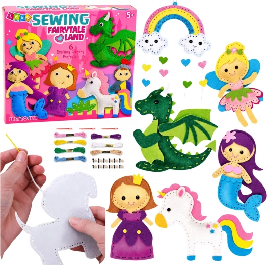 Felt Sewing Craft Kit – Fairy Tale Kingdom, 6 pcs