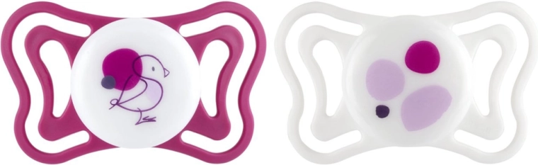 Chicco Physioforma light silikoonist ortodontilised lutid roosad 6–16 k, 2 tk