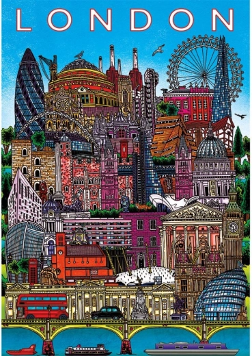 Puzzle Gibsons Vaade Londonile 500 tükki