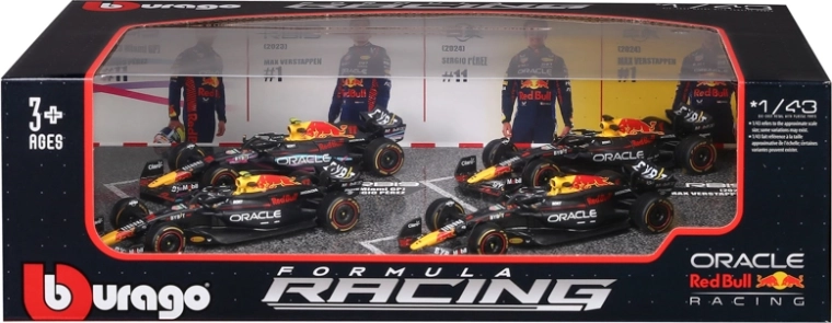 Piiratud komplekt 4 Red Bull Racing autoga