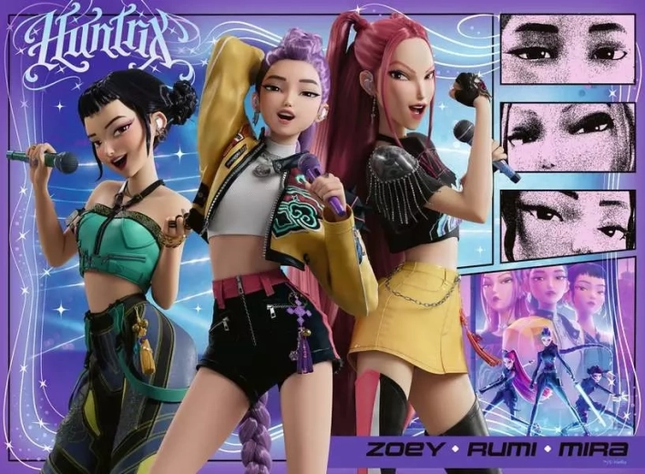 Ravensburger puzzle K-pop: Demon Hunters XXL 100 pieces
