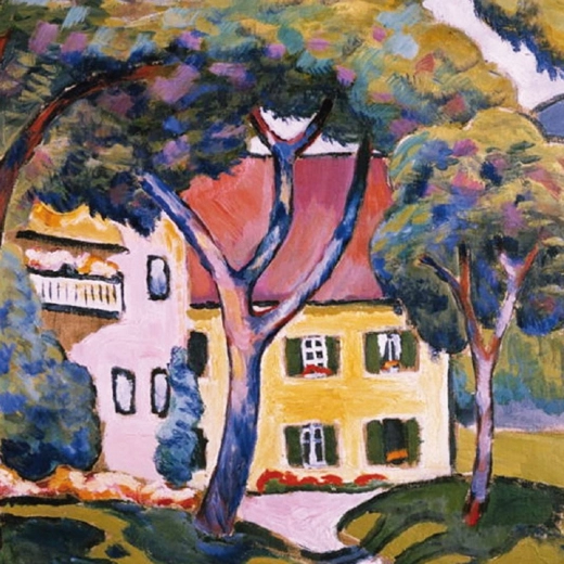 Square puzzle Q Art: Staudacher’s House in Tegernsee – 66 pieces