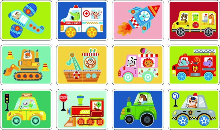 Fun vehicle-themed designs