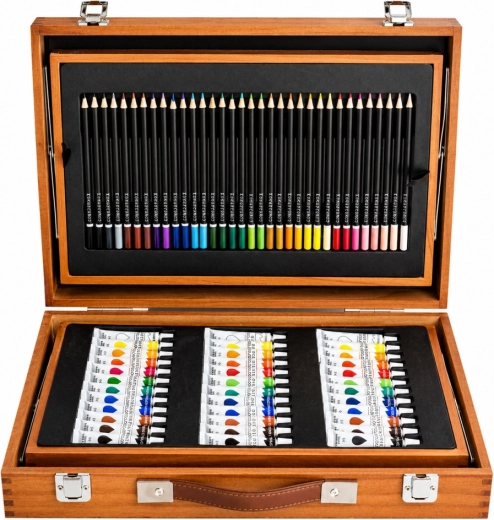 Wooden case with compartments – neat and organized