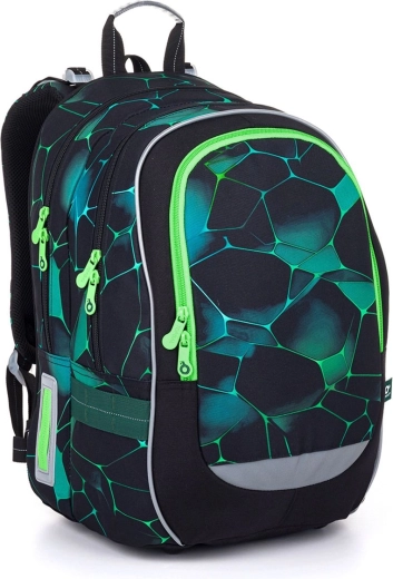 Topgal Coda school backpack with green accents