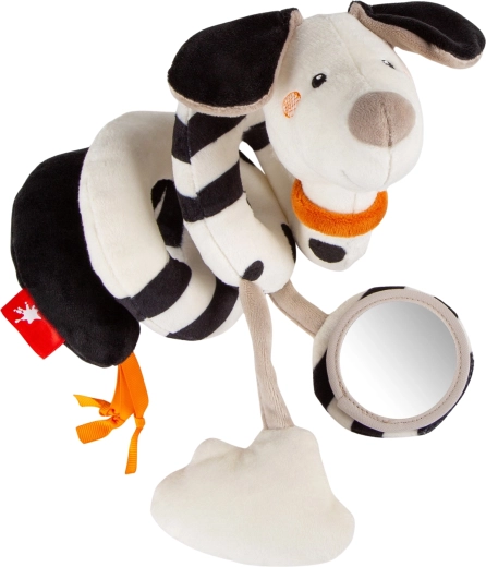 Sigikid developmental spiral Dalmatian with rattle and mirror 35 cm