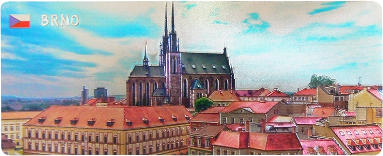 Brno magnet – laste hariv külmkapimagnet 6 × 8 cm
