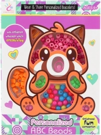 Set of colorful plastic beads for kids
