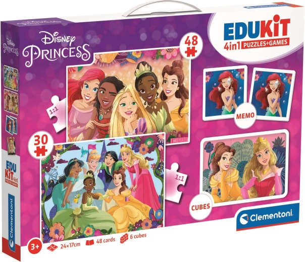 Disney Printsesside mängude komplekt 4 ühes