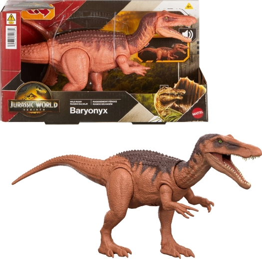 Dinosaurusefiguur Baryonyx JURASSIC WORLD Rebirth Wild Roar heliga 18 cm