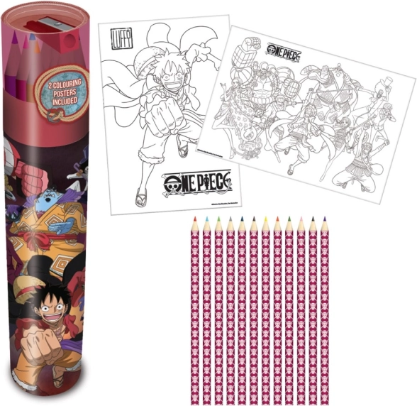 Värvipliiatsite komplekt ONE PIECE 12 tk pinalis
