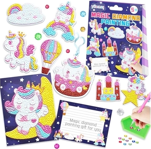 Unicorn Pendant – creative set with gems