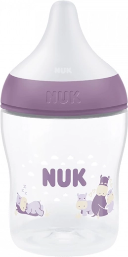 NUK Perfect Match Baby Bottle Temperature Control 150 ml Hippo