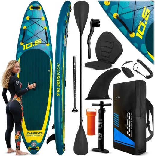 Täispuhutav aerulaud Aquasurf 10'6 (320 × 84 × 15 cm) Neo‑Sport