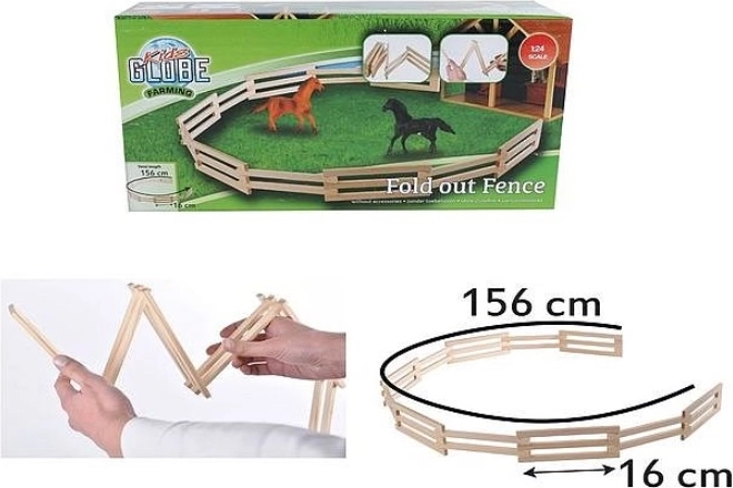 Puidust loomaaedik 156 cm 1:24 Kids Globe